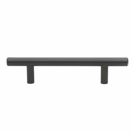 GLIDERITE HARDWARE 3-3/4 in. Center to Center Oil Rubbed Bronze Solid Steel Bar Pull - 5001-96-ORB, 25PK 5001-96-ORB-25